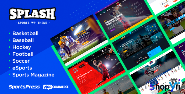Splash v4.3.2 - Sport WordPress Theme