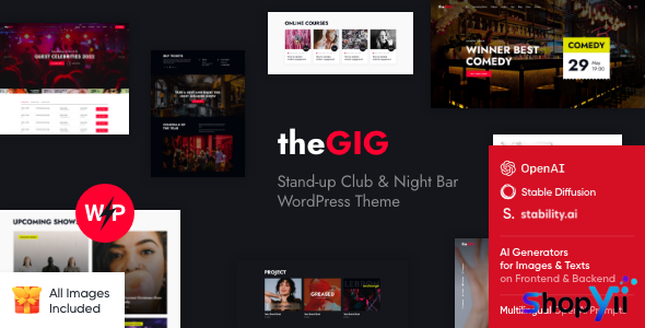 The Gig v1.0 - Stand-up Club & Night Bar WordPress Theme