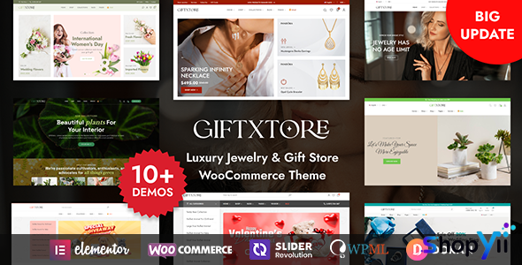 GiftXtore v1.7.3 - Luxury Jewelry & Gift Store Elementor WooCommerce WordPress Theme