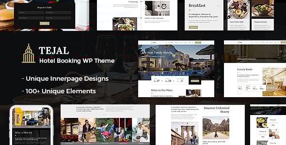 Tejal v2.2 - WordPress Hotel Booking Theme