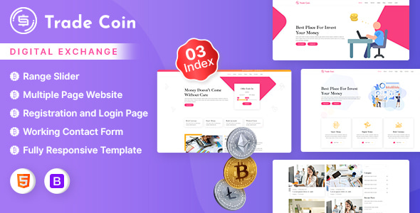 Trade Coin v1.0 - Digital Exchange HTML Template