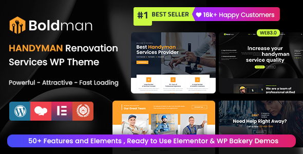 Boldman v4.1 - Handyman Renovation Services WordPress Theme