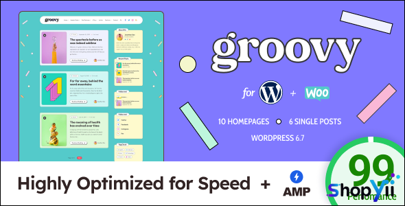 Groovy v2.3.0 - Modern & Lightweight Blog for WordPress