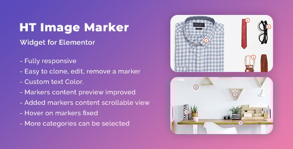 HT Image Marker for Elementor v1.0 WP Plugin
