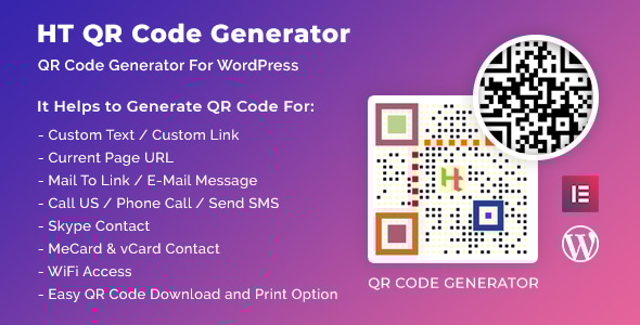 HT QR Code Generator for WordPress v1.0.0