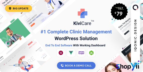 KiviCare v1.4.1 - Medical Clinic & Patient Management WordPress Theme
