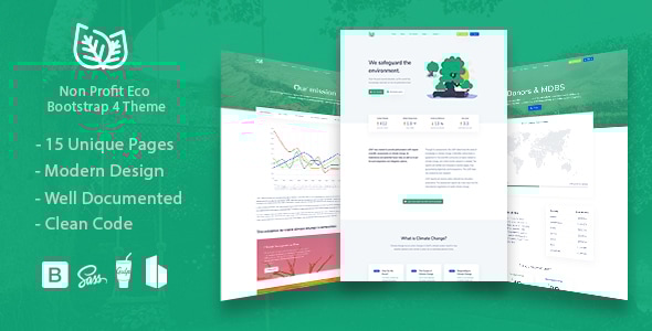 Leaf v1.2 - Non Profit Environmental Bootstrap Theme