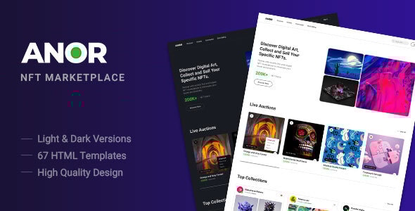 Anor v1.0 - NFT Marketplace HTML Template