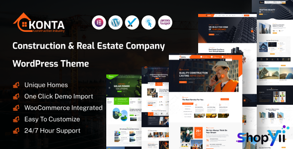 Konta v1.0.0 - Construction and Real Estate Company WordPress Theme
