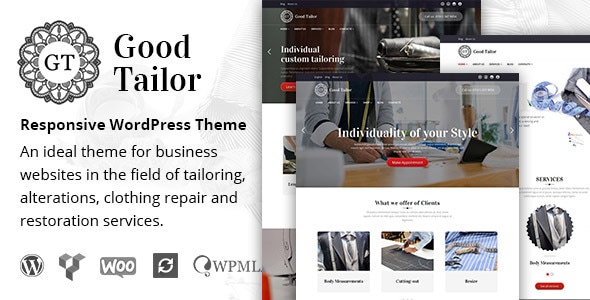 Good Tailor v1.5.13 - Fashion & Tailoring Services WordPress Theme