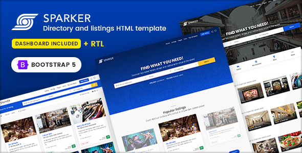 Sparker v1.7 - Directory and Listings Template