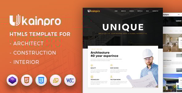 Ukainpro v1.0 - Interior Design & Architecture Portfolio Template Responsive HTML5 Design
