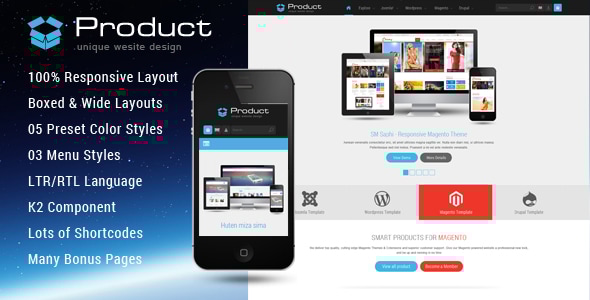 Product v3.9.6 - Responsive Business Joomla Template