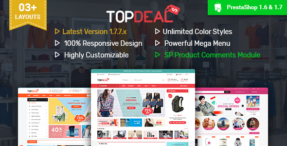 TopDeal v2.8.0 - Multipurpose Responsive PrestaShop 1.6 & 1.7 Theme