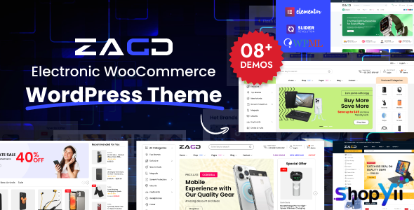Zagg v1.3.1 - Electronics & Accessories WooCommerce WordPress Theme