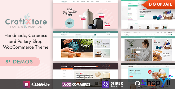 CraftXtore v1.6.4 - Handmade, Ceramics and Pottery Shop WooCommerce Theme