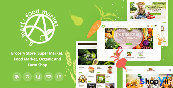 A-Mart v1.0.2 - Organic Products Shop WordPress Theme
