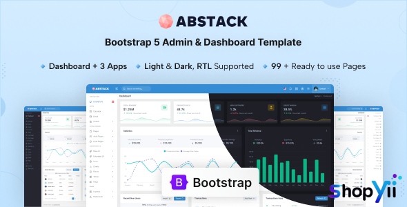 Abstack v2.0.0 - Admin & Dashboard Template