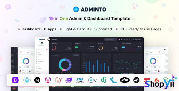 Adminto v4.0 - Admin Dashboard Template