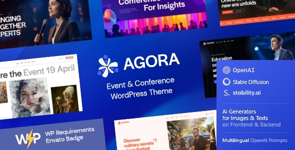 Agora v1.0 — Event & Conference WordPress Theme