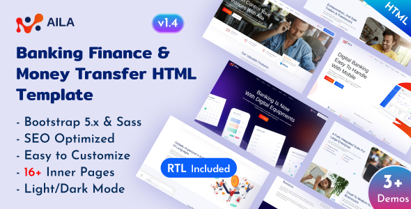 Aila v1.0 - Online Banking & Payment HTML Template