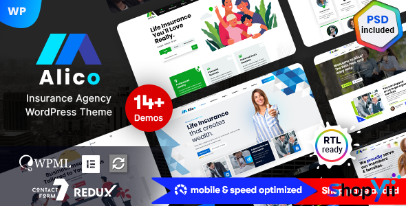 Alico v1.0.7 - Insurance WordPress