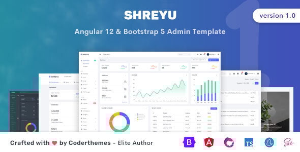 Shreyu v1.0 - Angular 12 Admin & Dashboard Template