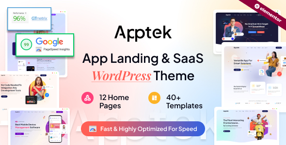 Apptek v1.0 - App & SaaS Theme