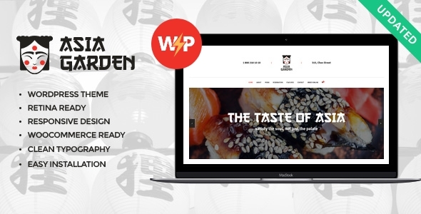 Asia Garden v1.2.1 - Asian Food Restaurant WordPress Theme