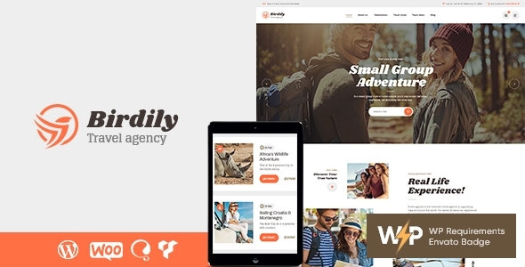 Birdily v1.0.3 - Travel Agency & Tour Booking WordPress Theme