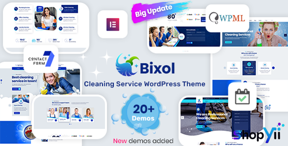 Bixol v1.6.0 - Cleaning Services WordPress