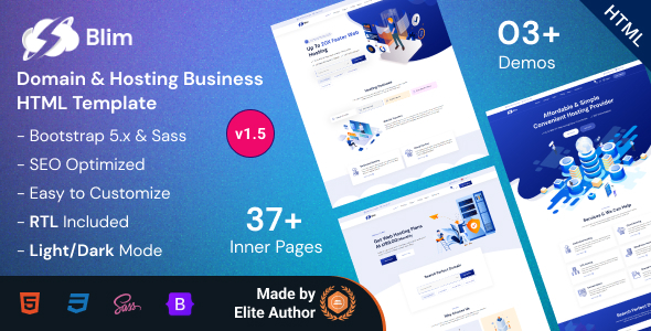 Blim v1.2 - Domain & Hosting Company HTML Template