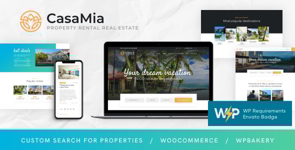 CasaMia v1.1.3 - Property Rental WordPress Theme