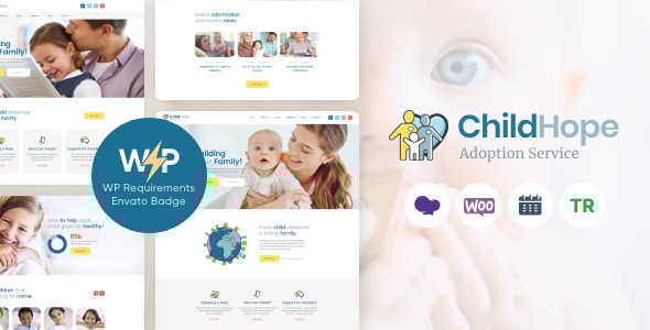 ChildHope v1.1.3 - Child Adoption and Charity Nonprofit WordPress