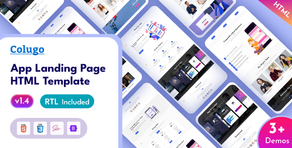 Colugo v1.0 - App Landing Page HTML Template