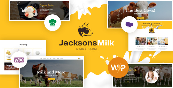 Dairy Farm & Eco Milk Products WordPress Theme v1.2