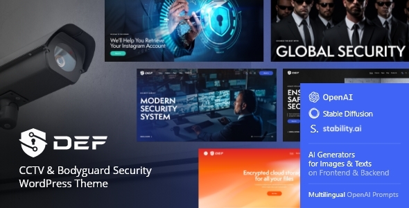 Def v1.1 - CCTV & Bodyguard Security WordPress Theme