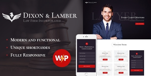 Dixon & Lamber v1.2.1 - Law Firm WordPress Theme