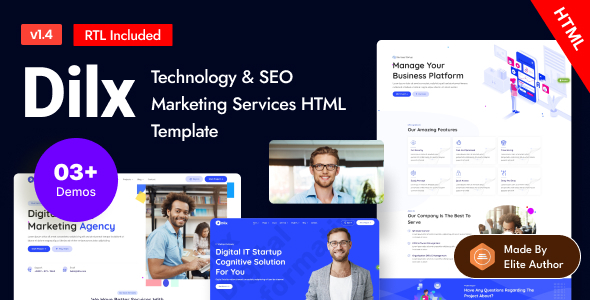 Dilx - Technology & SEO Marketing Services HTML Template