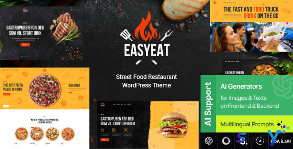 EasyEat v1.0 - Street Food Restaurant WordPress Theme