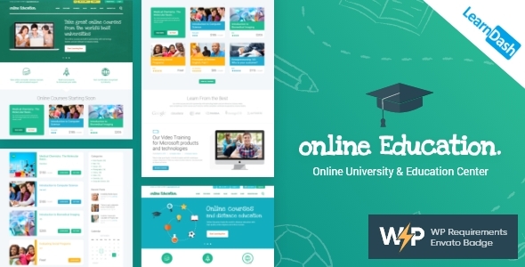 Education Center v3.6.5 - LMS Online University & School Courses Studying WordPress Theme