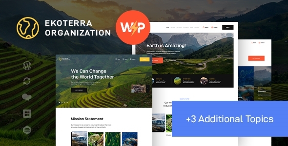 Ekoterra v1.0.0 - NonProfit & Ecology WordPress Theme