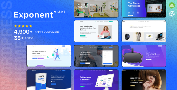 Exponent v1.2.8.2 - Modern Multi-Purpose Business Theme