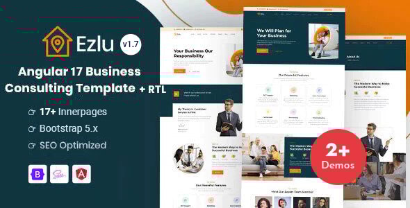 Ezlu v1.2 - Angular 12 Business Consulting Template