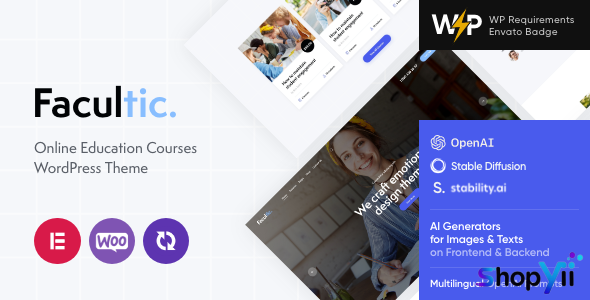 Facultic v1.0 - Online Education Courses WordPress Theme