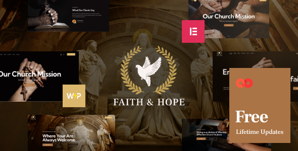 Faith & Hope v1.2.3 - A Modern Church & Religion Non-Profit WordPress Theme
