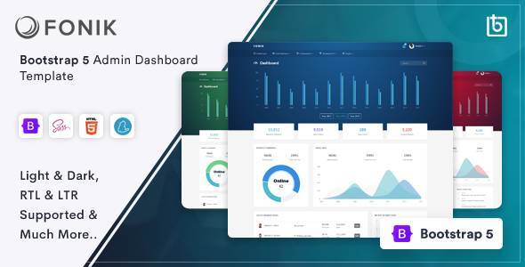 Fonik v3.1.0 - Admin & Dashboard Template