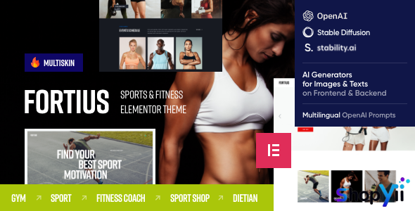 Fortius v1.0 - Sports & Fitness Elementor WordPress Theme
