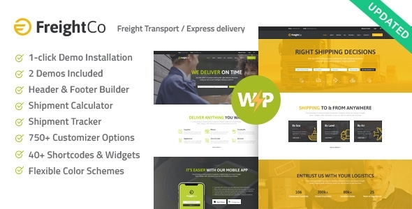FreightCo v1.1.2 - Transportation & Warehousing Theme