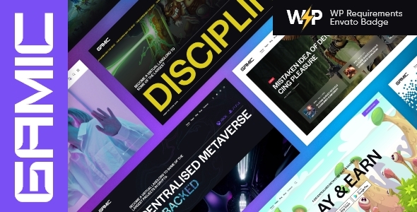 Gamic v1.0 - Metaverse Gaming & Crypto WordPress Theme